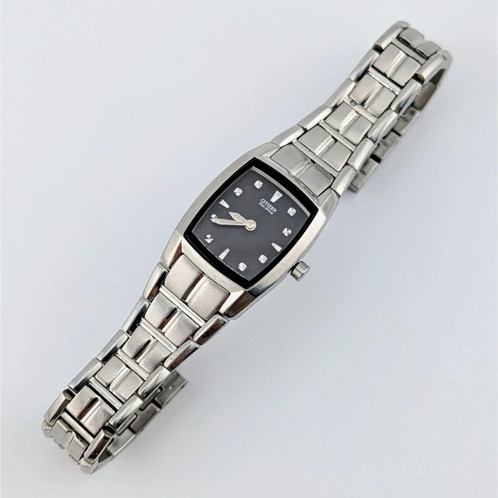 Citizen Eco-Drive B023-S058112 Black Dial Diamond Watch New Capacitor 5.5